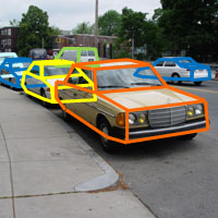 Graphical depiction of the Multi-view Car Detection and Registration project