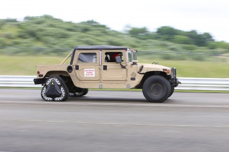 NREC has developed a vehicle with wheels that transform into tracks on the fly and a digital assistant that helps drivers find the safest, surest route across steep terrain as part of DARPA's Ground X-Vehicle Technologies program.