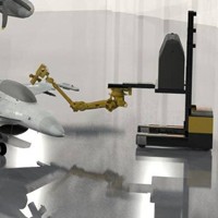 Graphical depiction of the Laser Coating Removal for Aircraft project