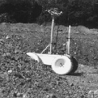 Graphical depiction of the Lunar Rover Navigation project