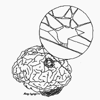 Graphical depiction of the Silicon/Neuron Interface project