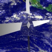 Graphical depiction of the Solar Blade Solar Sail project