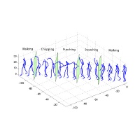 Graphical depiction of the Temporal Segmentation of Human Motion project
