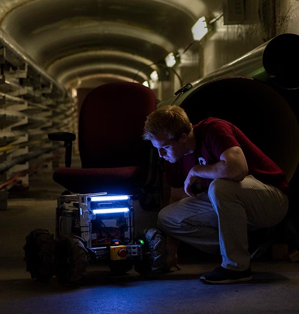 Underground Robot Lighting Test